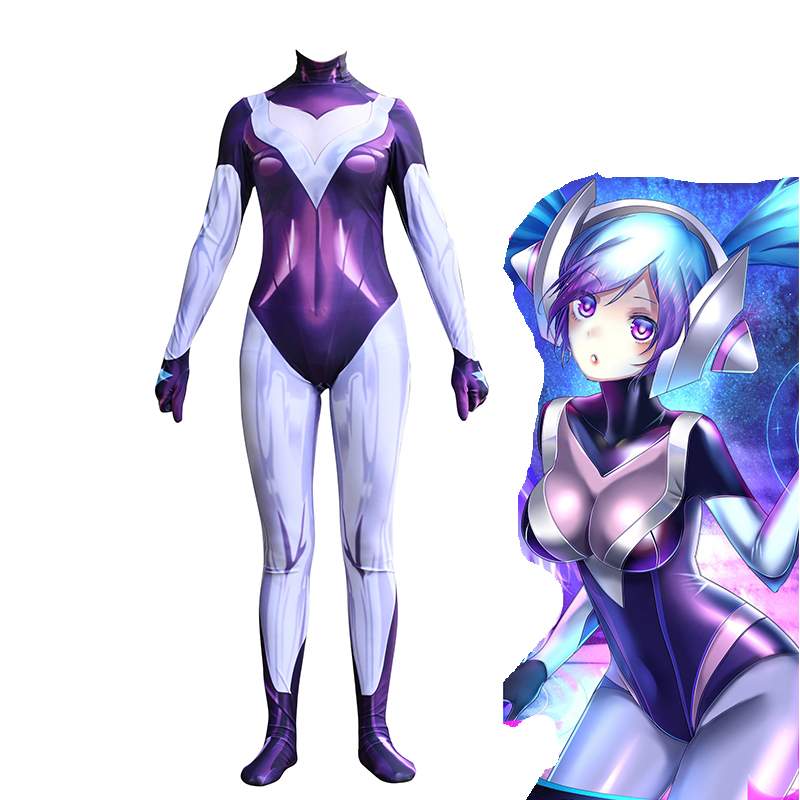 英雄联盟cos服装 琴瑟仙女裟娜皮肤dj sona cosplay连体紧身衣