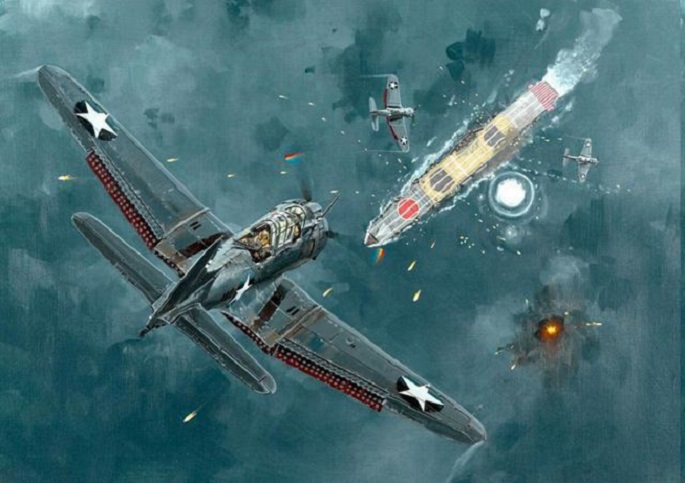 《中途岛》号手 美国 sbd 无畏 俯冲轰炸机 1: 200 模型 一架装