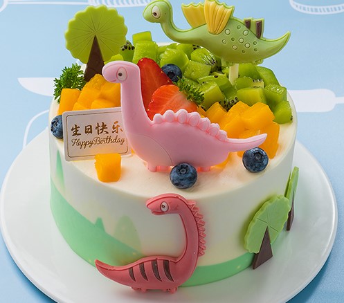 北京味多美蛋糕天然奶油蛋糕小恐龙儿童生日蛋糕北京城区官方送货