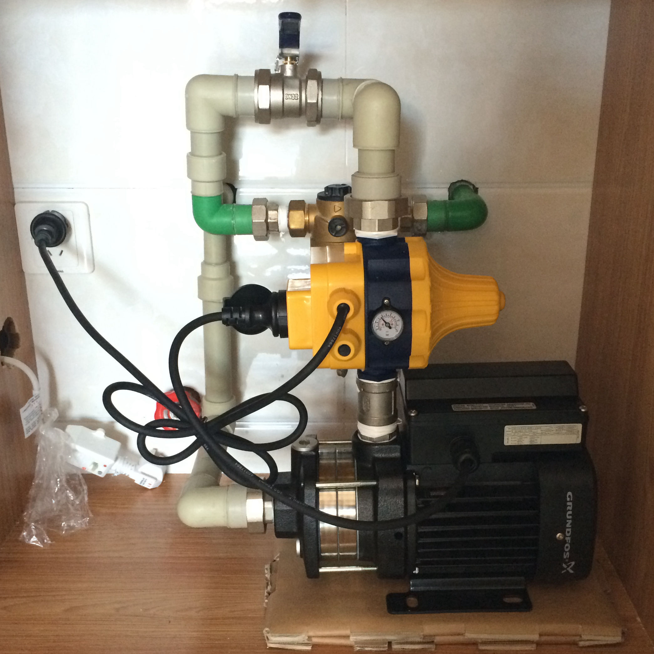 承接凯德隆/格兰富/威乐等家用水泵安装增压泵改装移位上门服务