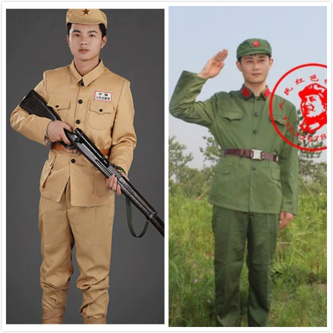 解放战争服装红卫兵中国人民志愿军八路军红军装舞台影视服装摄影