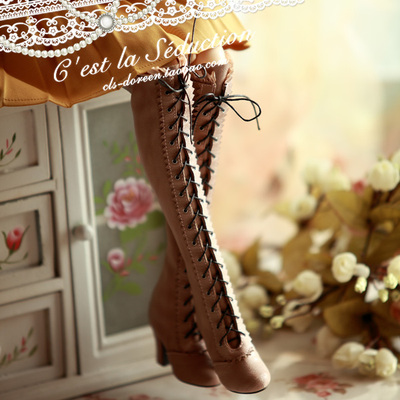 taobao agent 【C.L.S.】 BJD-SD16/DD/DDDDDY PU over-the-knee boot (Queen Boot? ...) -This ash powder