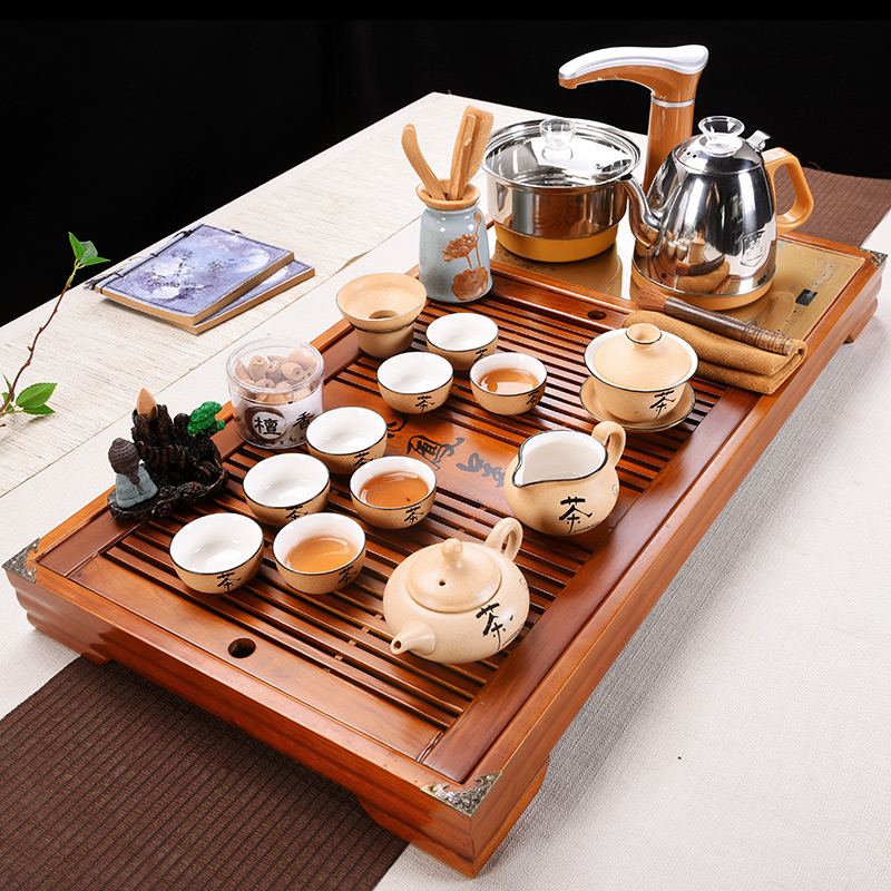 茶具套装陶瓷家用整套全自动一体茶盘茶道茶壶喝茶泡茶功夫茶茶台
