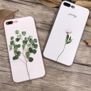文艺女iPhone7手机壳硅胶苹果6splus浮雕全包韩国6简约防摔5s新款苹果手机壳