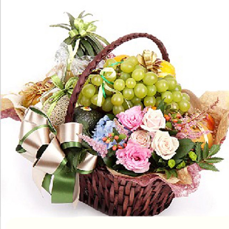 母亲节新鲜水果篮速递节日礼品送礼物客户探望送礼同城生日鲜礼物