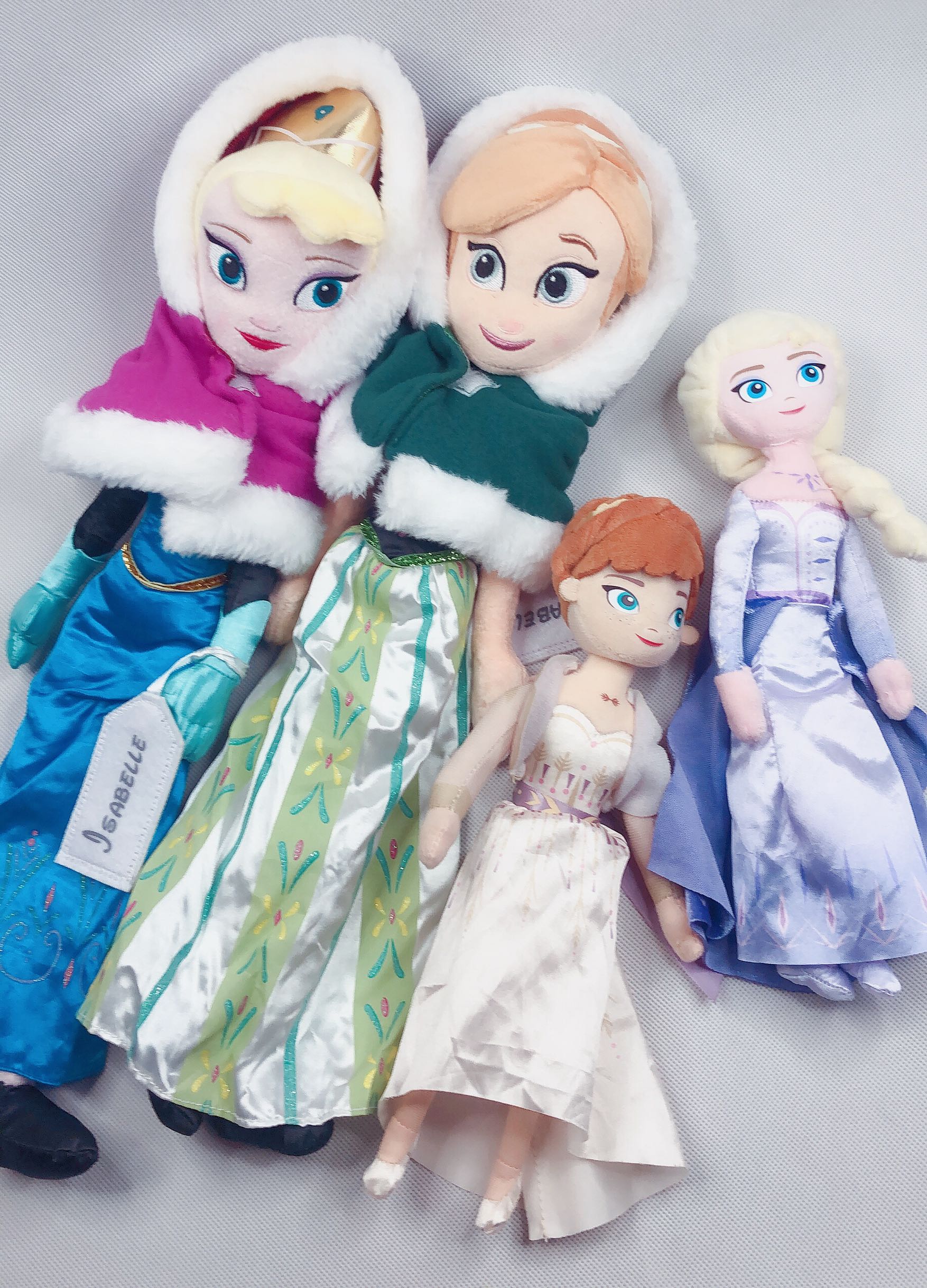 冰雪 安娜艾莎 玩偶公主姐妹毛绒玩具娃娃玩偶雪宝公仔包邮