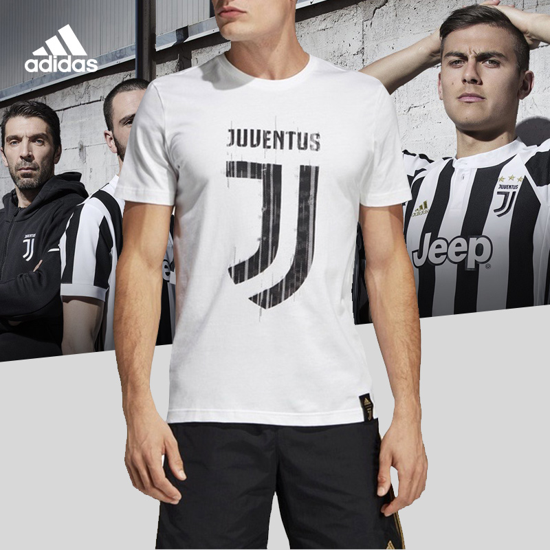 adidas/阿迪达斯 juve dna gr tee 尤文图斯男子运动短袖图案t恤