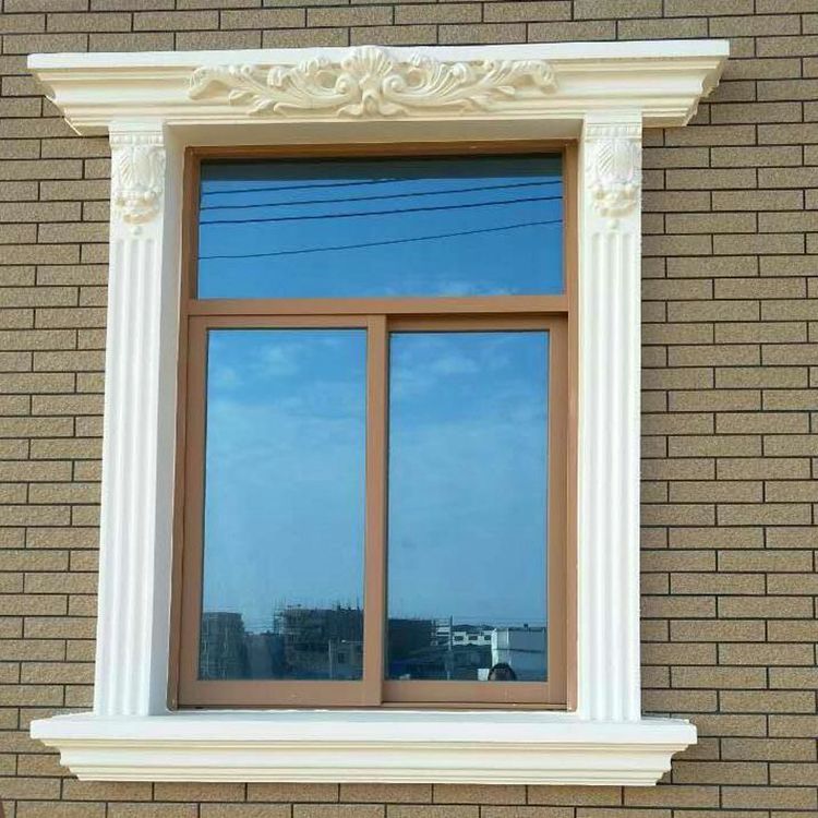 现浇水泥外墙装饰窗户线条模型欧式别墅建筑花纹方形塑钢窗套模具