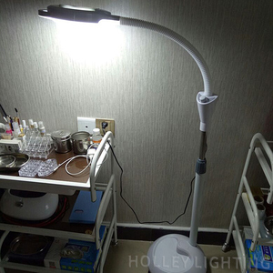 LED美容冷光灯纹绣纹眉灯具五官检查无影灯放大镜立式手术落地灯无影灯