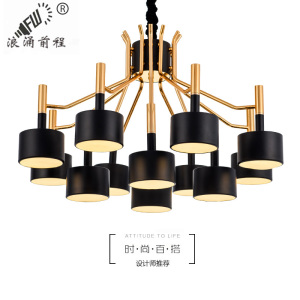 北欧后现代客厅吊灯创意个性简约时尚餐厅吊灯铁艺复古工业风灯具餐厅吊灯