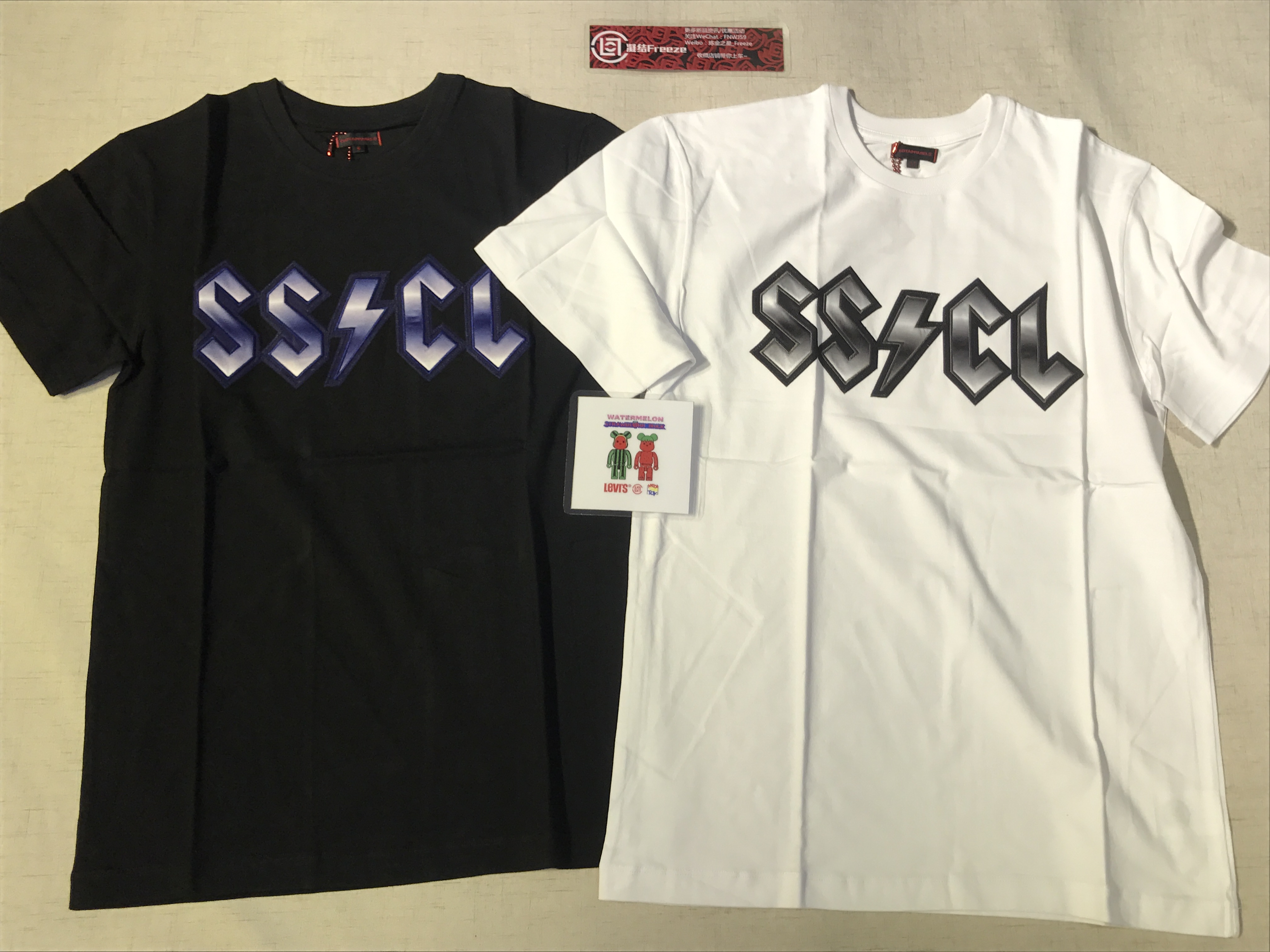 clot x ssur 巴黎限定tee 短袖t恤 刺绣闪电logo 陈冠希 限量