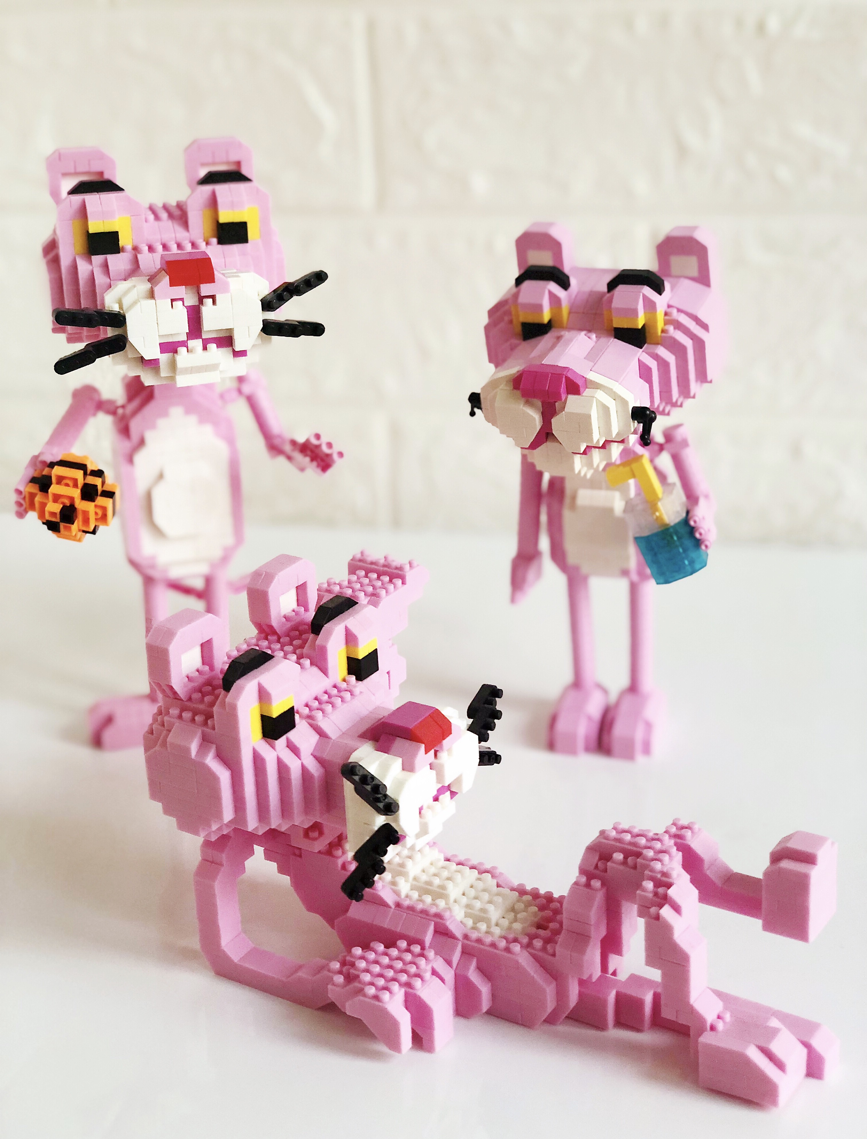 迷你小颗粒成人积木减压益智拼装玩具粉红豹少女心积木礼物