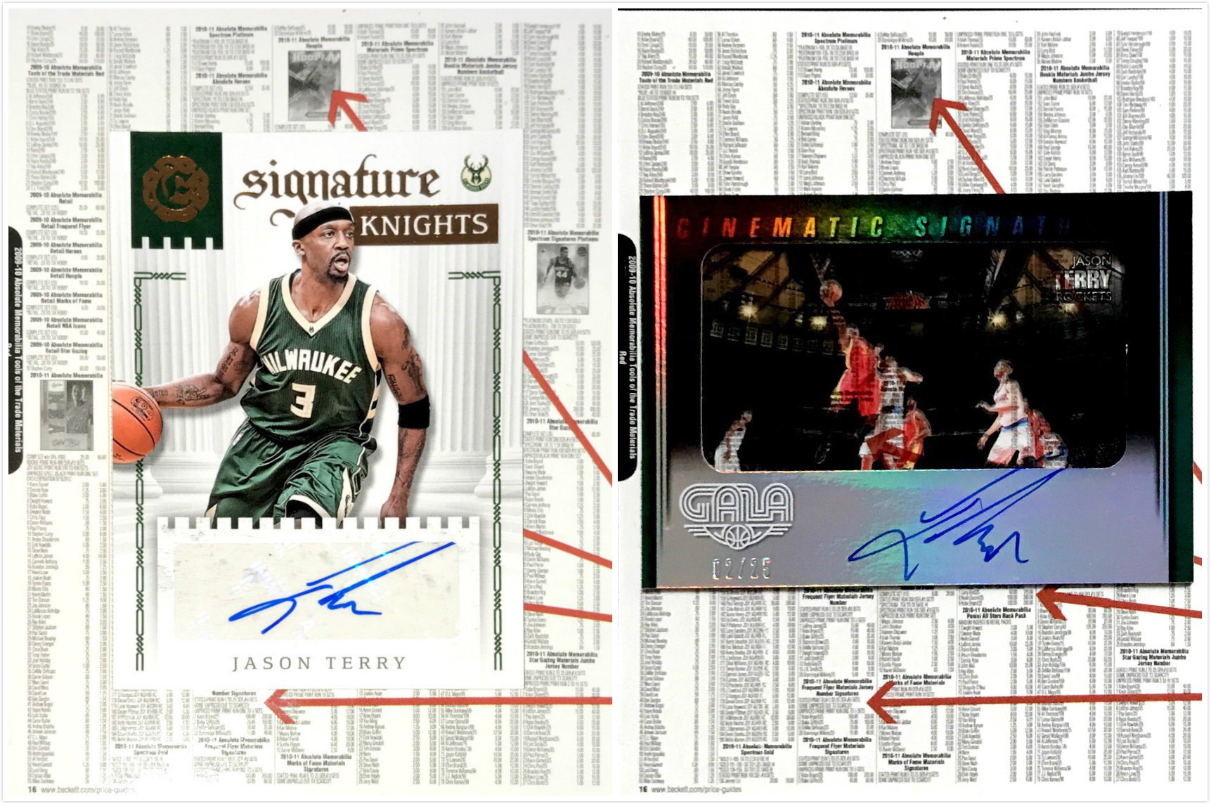 【ir】nba球星卡 panini 杰森 贾森 特里 jason terry 胶片 签字