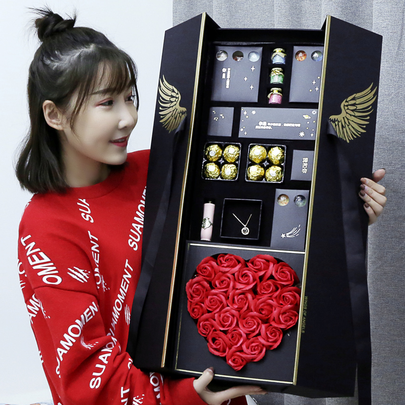 德芙巧克力礼盒装抖音网红创意浪漫表白男友送女友圣诞节生日礼物