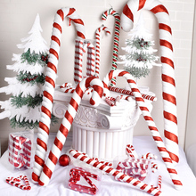 Рождественские украшения, красные и белые костыли