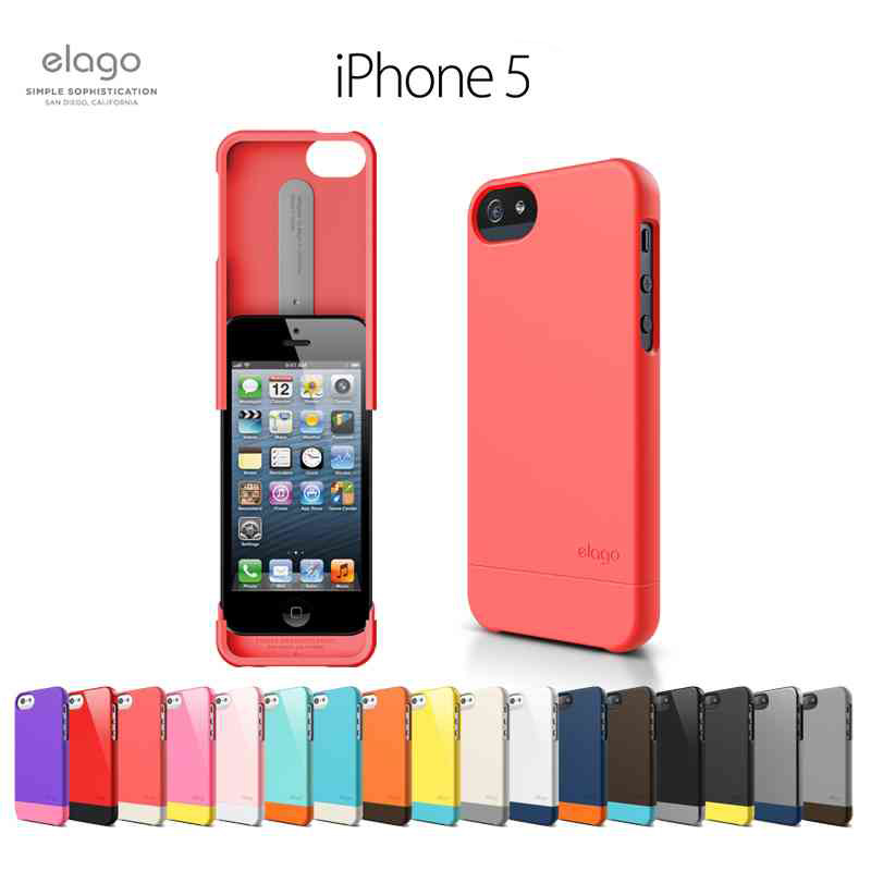 elago s5 glide iphone5s se撞色双色糖果手机保护壳保护套适用于