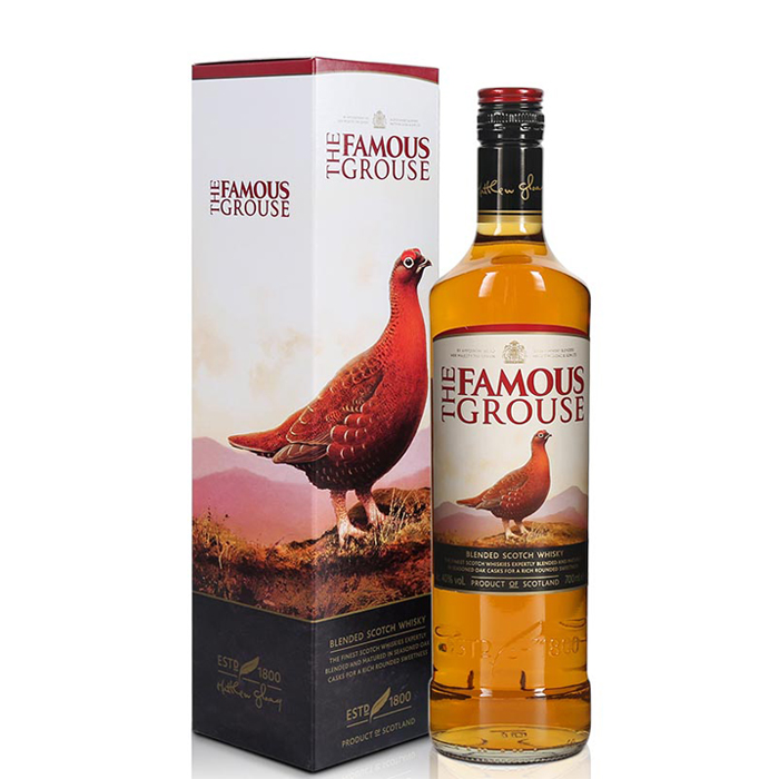 威雀威士忌 famous grouse 苏格兰原装进口正品洋酒 烈酒 鸡尾酒