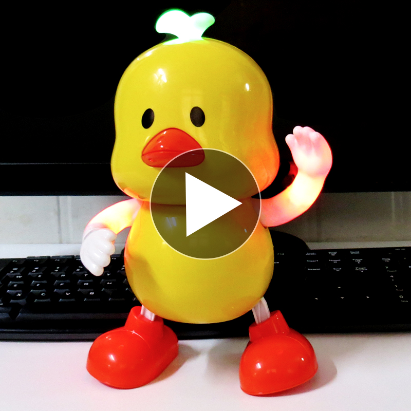 电动唱歌跳舞小黄鸭婴儿玩具宝宝儿童男女孩抖音会动鸭子有声1岁2