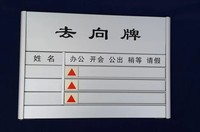 克力去向牌动态一览表-板值班排班考勤一览表