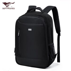 七匹狼商务双肩包男书包学生双