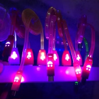 安卓三星小米oppo智能通用 七彩发光手机充电