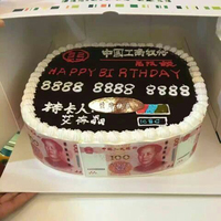 可食用糯米纸蝴蝶 可以吃的人民币蛋糕蝴蝶插