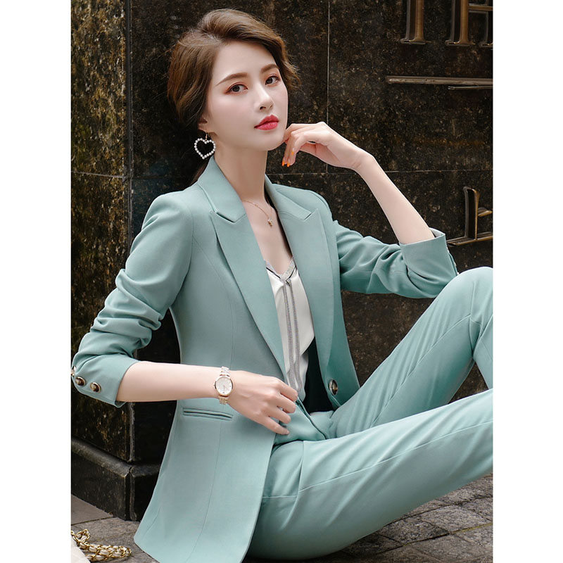 职业小西装外套女2020春秋新款韩版休闲面试女装气质轻奢西服套装