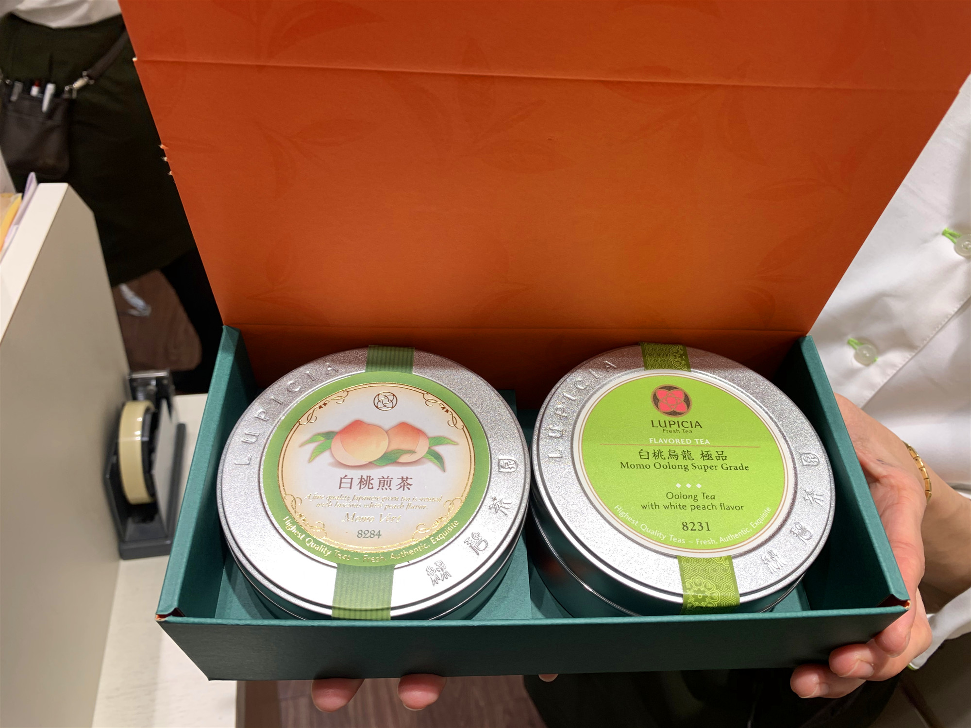 日本lupicia绿碧茶园白桃乌龙白桃煎茶礼盒