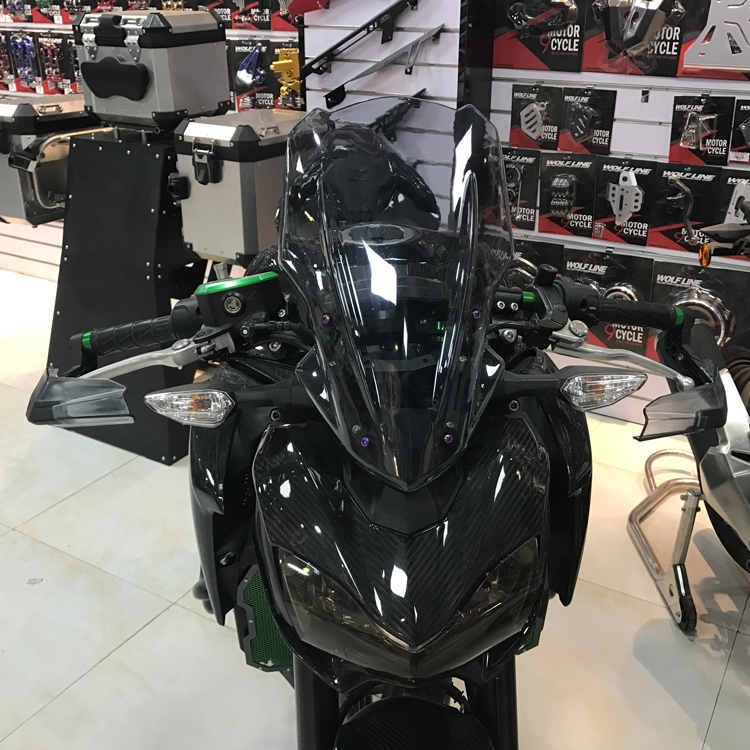 适用川崎 z1000 sx z900 rs ninja400 250 z400 改装牛角护手挡风