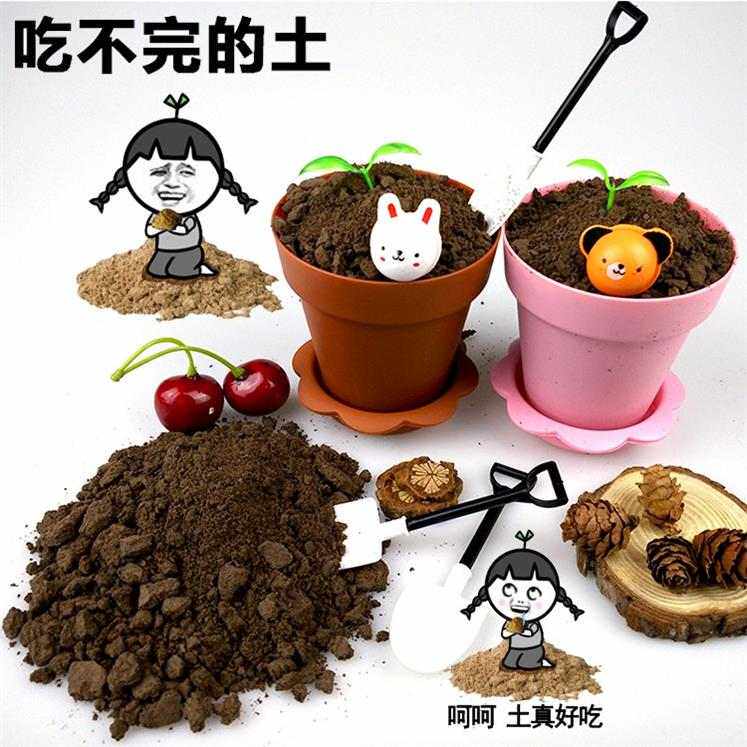 花盆创意零食能吃的可以吃土网红魔性搞怪礼物送男生整蛊生日食用