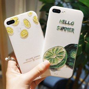 苹果7plus手机壳ins网红女款8全包防摔新款磨砂iphone7夏日清新x手机壳
