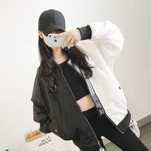 原宿bf港风棒球服韩版学生春秋外套女宽松百搭2017新款秋季潮薄款秋季外套女