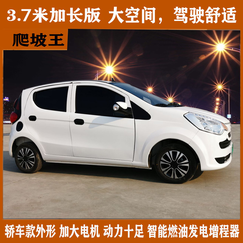 电动四轮车老年代步家用电瓶轿车新能源电动汽车成人四轮油电两用