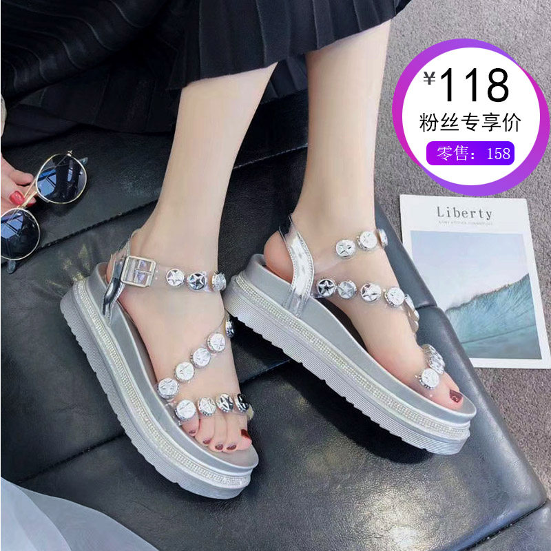 共776 件柳钉凉鞋女厚底相关商品