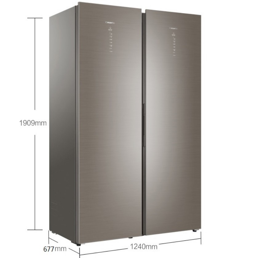 海尔卡萨帝bd-331wg全冷藏冷冻转换立式冰柜对开门双门冰箱门可调