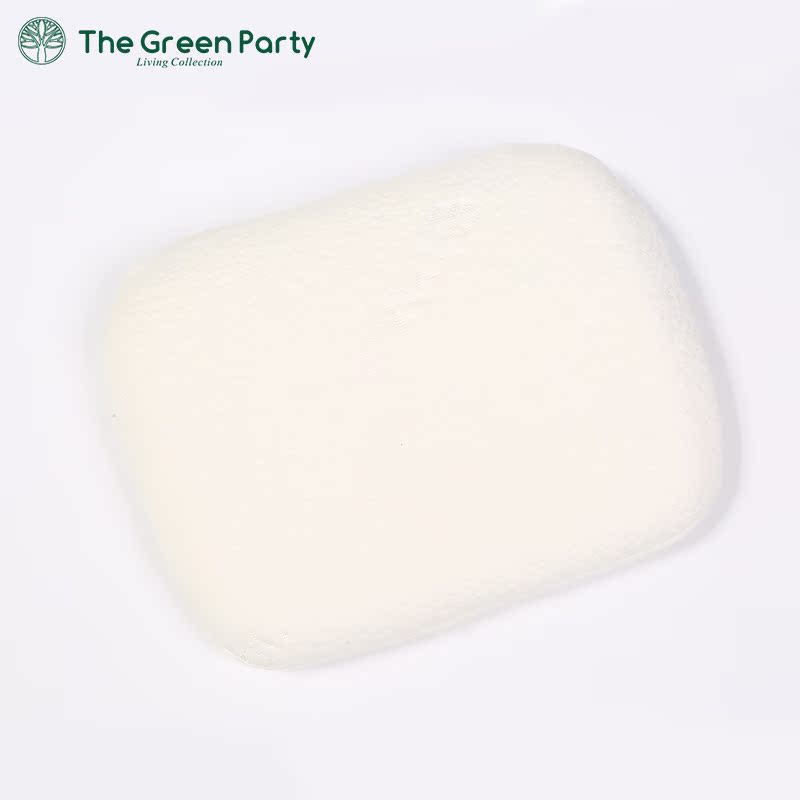 格林畔 thegreenparty儿童乳胶长枕方枕波浪形颈椎按摩乳胶枕