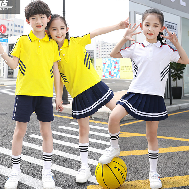 小学生校服套装三件套中学生运动会入场开幕式一年级儿童班服夏季