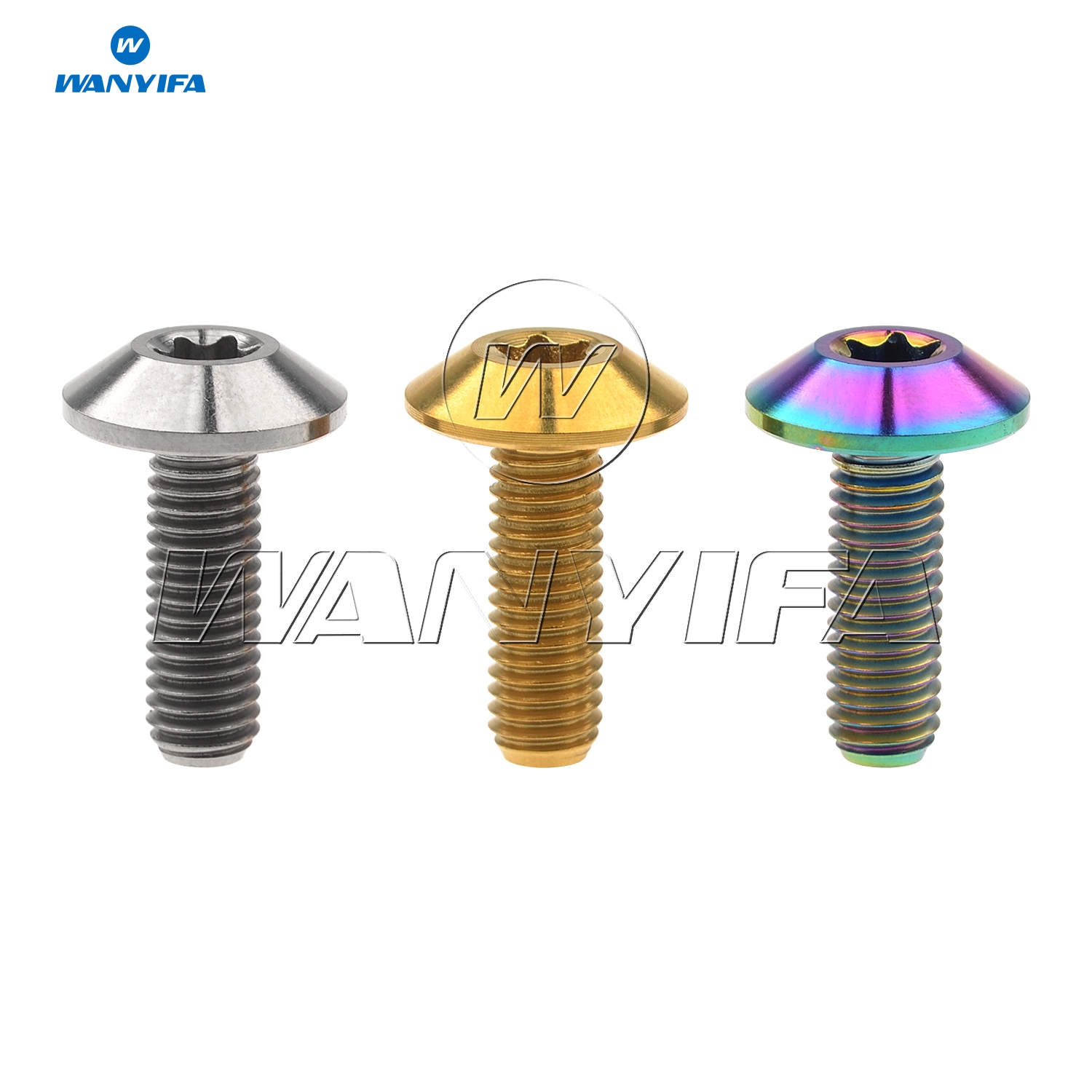 wanyifa 钛合金梅花伞头螺丝 m5x15mm 摩托车外壳螺丝