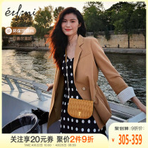 何穗款伊芙丽小西装2020年夏新款环保面料休闲韩版薄款西装外套女