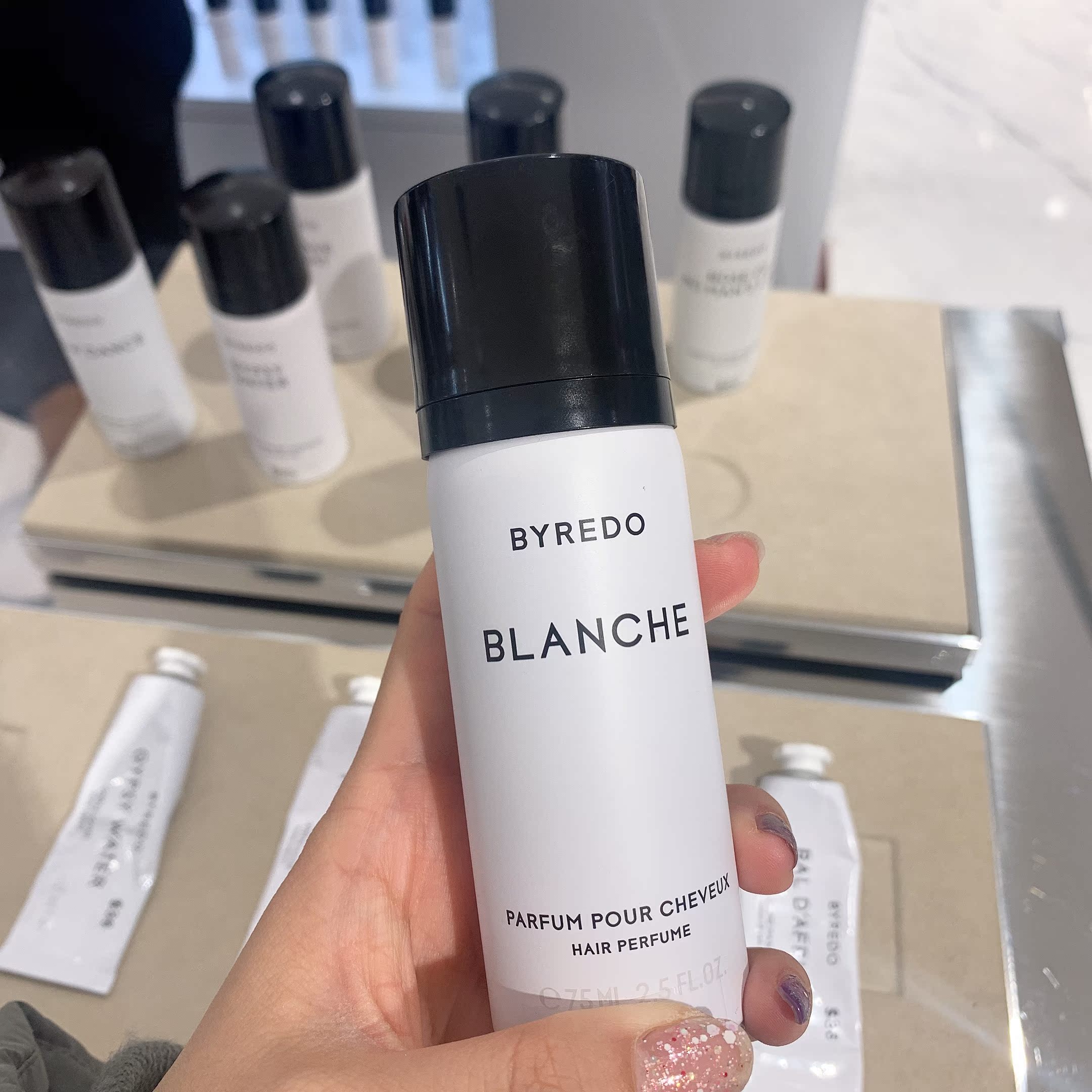 byredo拜里朵香发喷雾白色浪漫blanche百瑞德头发香薰香水75ml