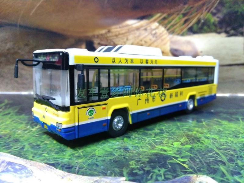 1:76 广州公交巴士模型 新福利宇通客车巴士 189路线