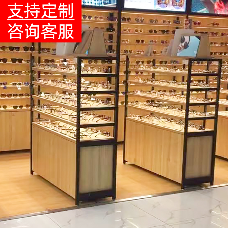 眼镜展示柜台眼镜柜子眼镜店柜台定做精品实木货架眼镜展柜定制