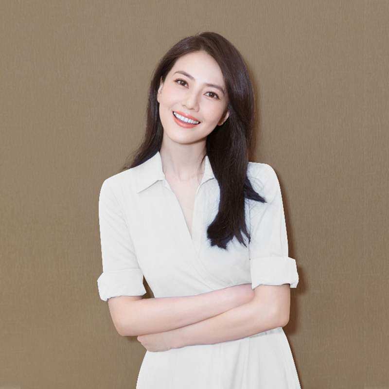 hmН&chi;高圆圆明星同款v领连衣裙女2020新款显瘦韩版修身气质雪纺