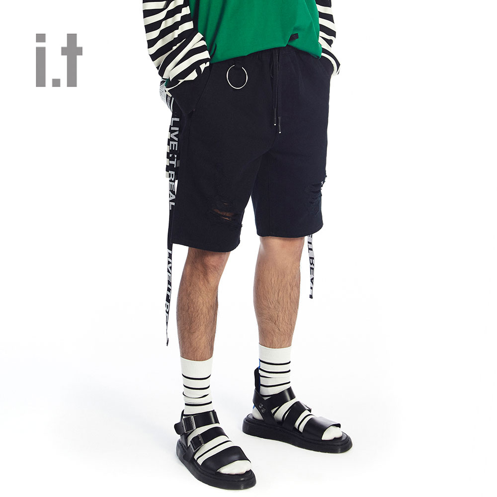 Men Spring Summer Drawstring Letters Trunks Quick Dry Beach Surfing Running Sports Shorts Huaa Expandable Waist Short