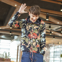 男生春季碎花外套,男生碎花外套,男生春季外套
