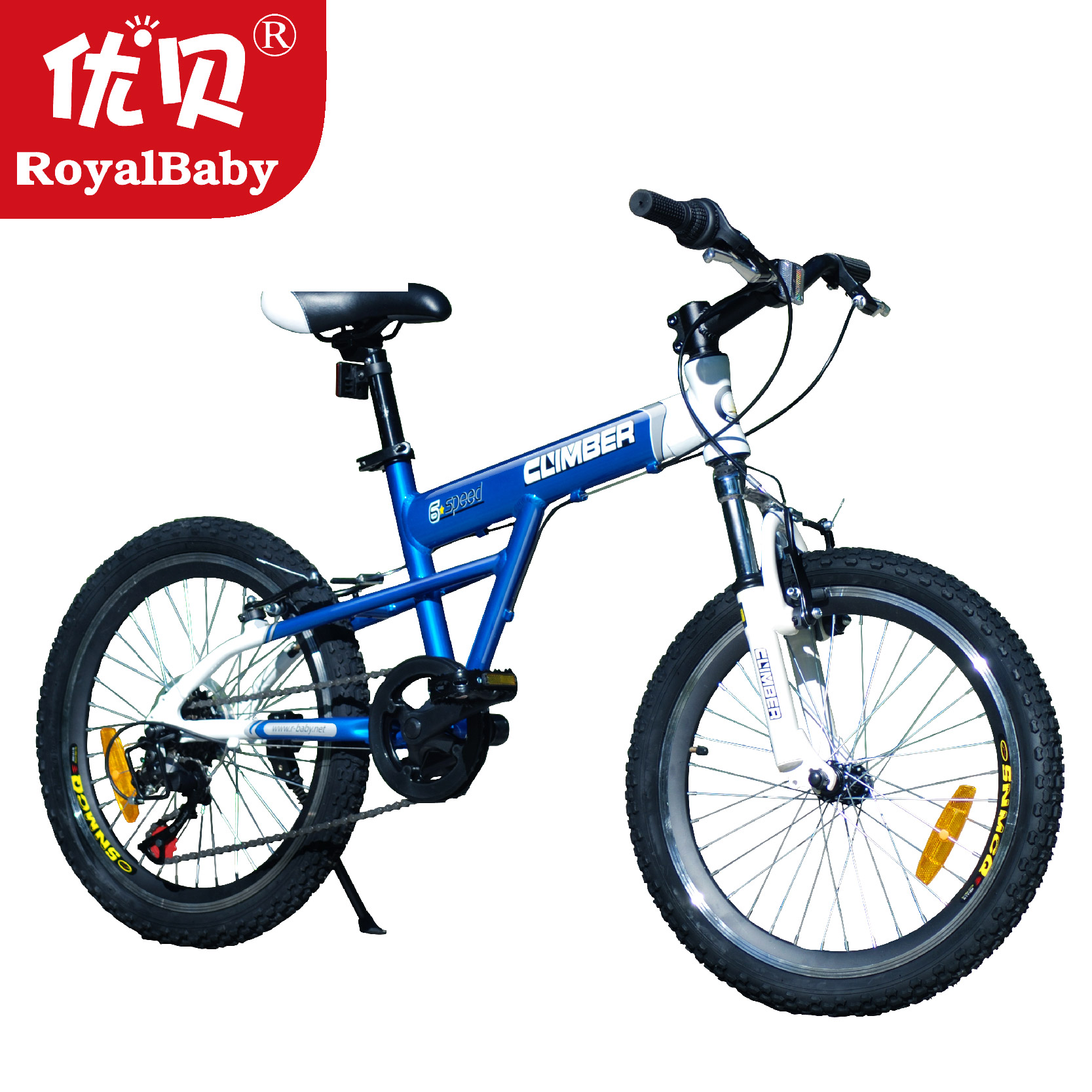 优贝攀登者儿童自行车20寸铝合金避震山地童车shimano 6速 东莞