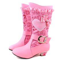 儿童靴子高跟鞋,儿童鞋女童韩版靴子,儿童鞋女