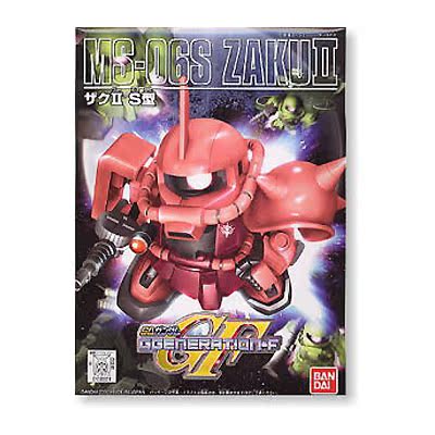 现货 万代 sd bb q版 231 ms-06s zaku ii 夏亚专用红扎古 2