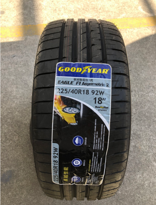 固特异轮胎 225/40r18 92w eagle f1 asymmetric 2 moe 防爆19年