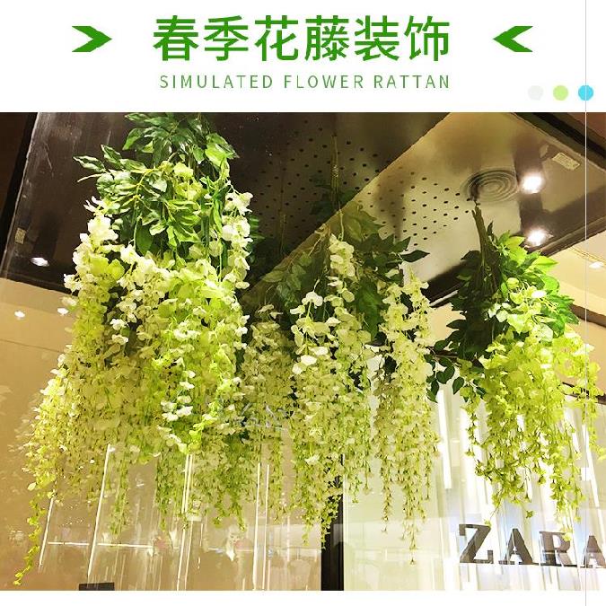 天花板吊顶装饰周年庆婚礼活动春季餐厅布置花店婚庆花园美化景区